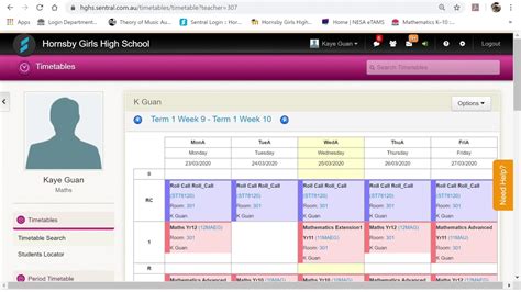 bphs sentral|Timetables are now up on .
